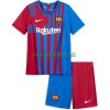 Maillot de Supporter FC Barcelone Domicile 2021-22 Pour Enfant